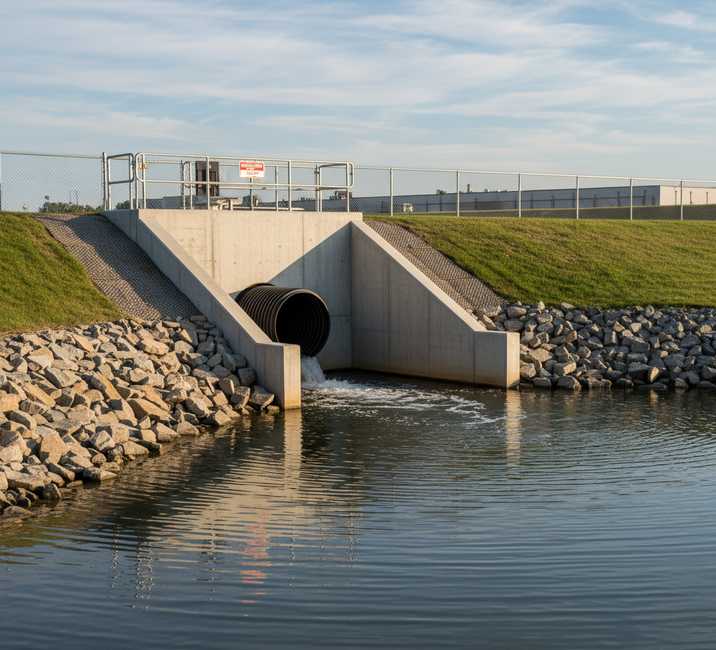 Installation of an outflow siphon system